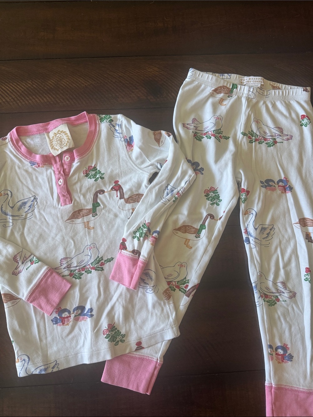 TBBC 4T Christmas Pajamas Sutton's Sweet Dream Set 12 Days of Christmas